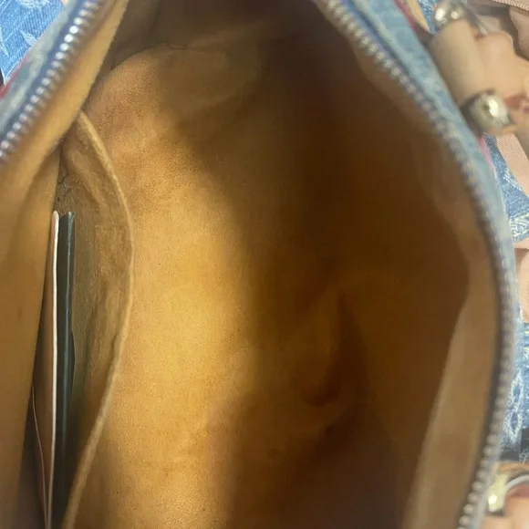 Designer Monogram Denim Neo Speedy Satchel - Picture 12 of 12